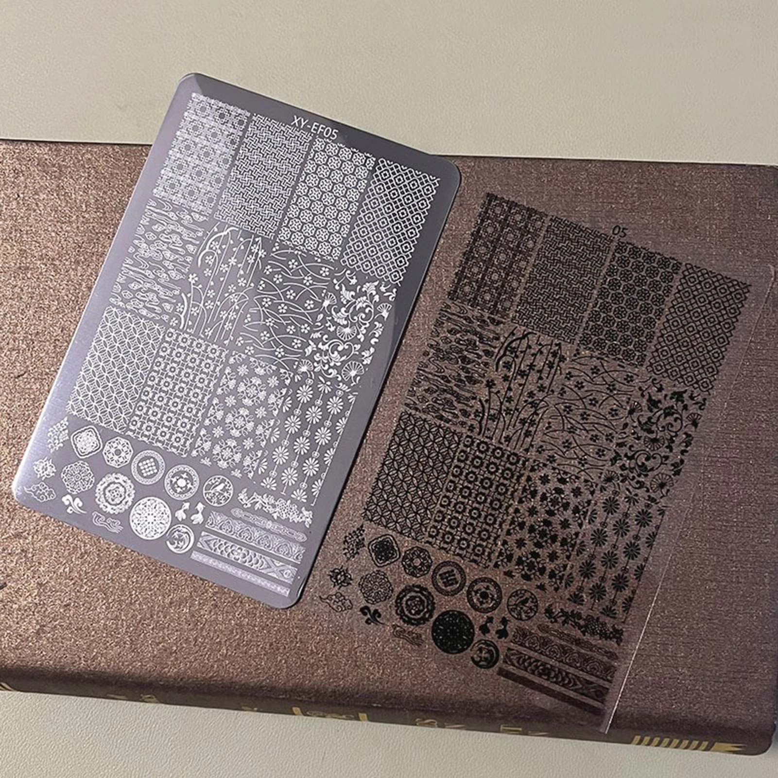 Manicure Nail Art Stamping Plate Stainless Steel Template DIY Manicure Tool with Creative Patterns