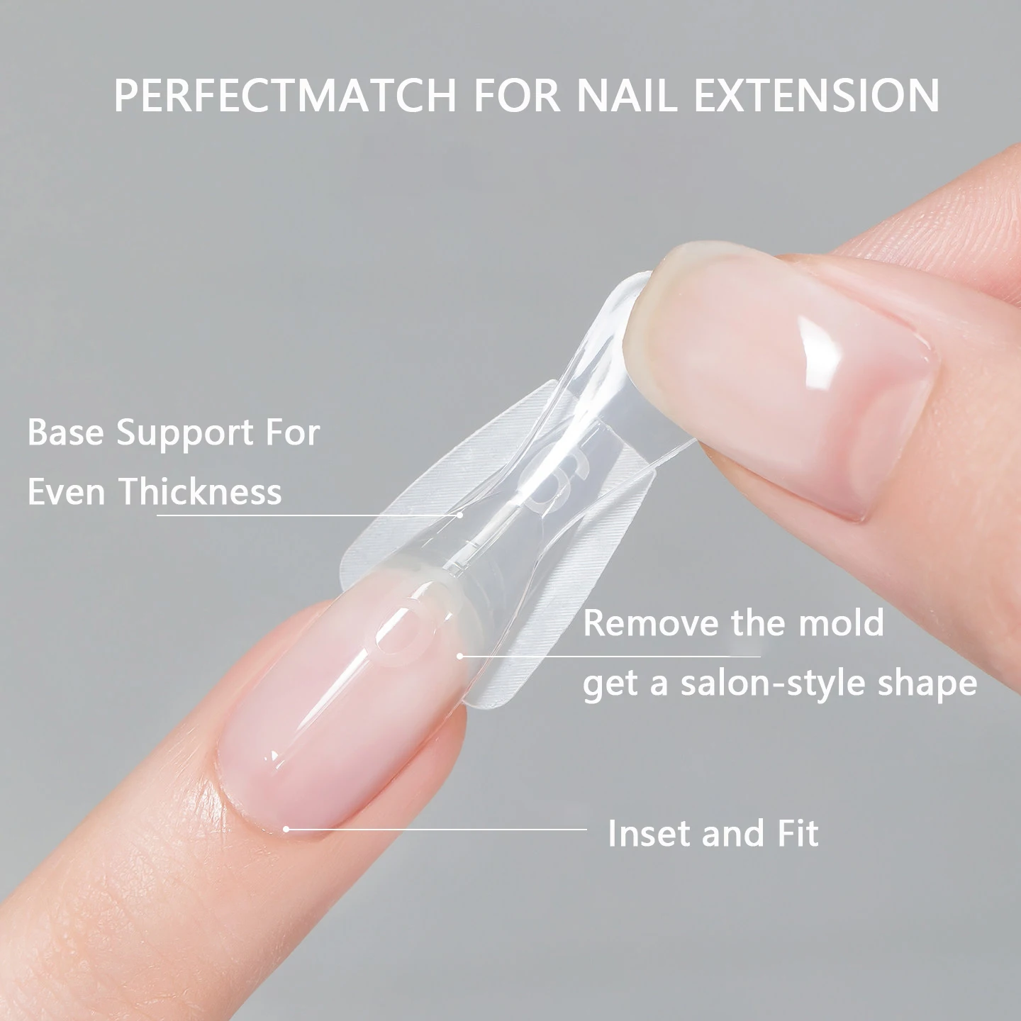 240Pcs New Sandwich Nail Dual Forms Reusable Mixed 15 Sizes Short Oval Square Top & Bottom Nail Mold Set For Builder Extension