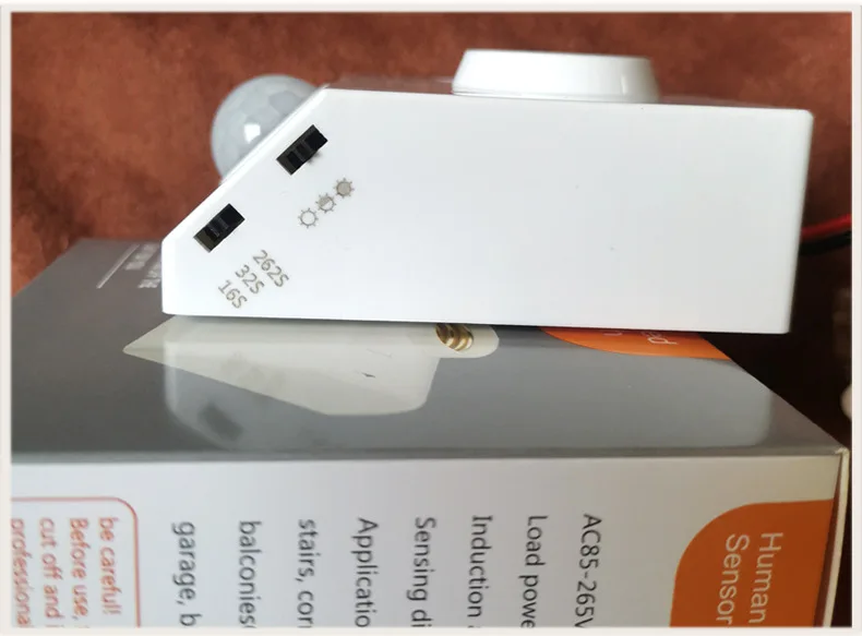 AC85-265V LED Automatic Human Body Infrared IR Sensor Lamp Holder LED Bulb Light E27 Base Wall Lamp Holder