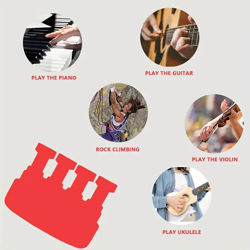 1PC Piano Guitar Hand-held Finger Strength Finger Trainer Strength Training Home Fitness Equipment Practice Finger Exerciser