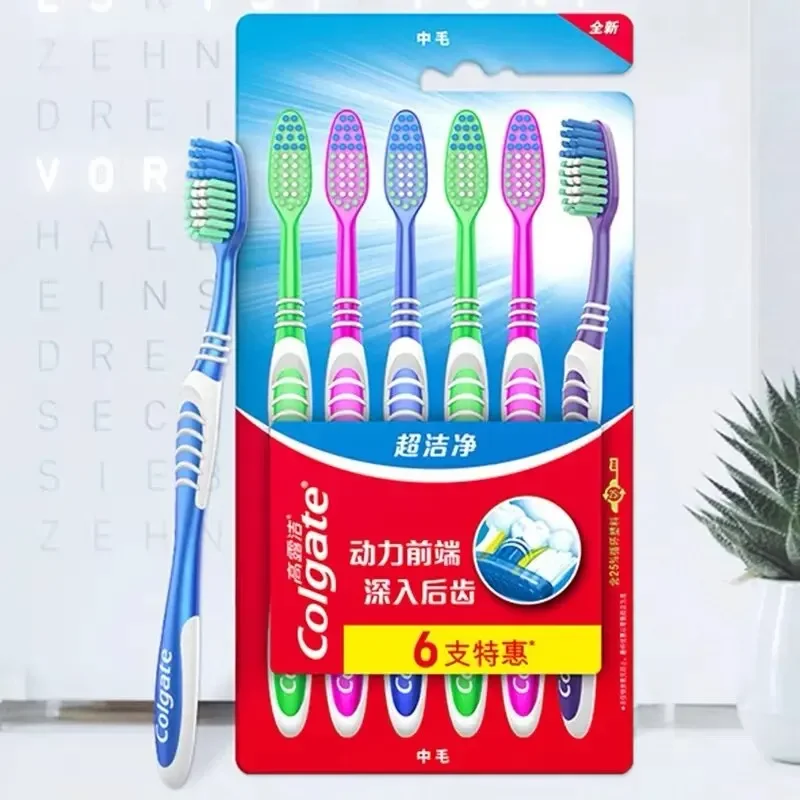 Colgate Toothbrushes Set Random Colors Family Couple Travel Toothbrush for Men Women Daily Oral Care