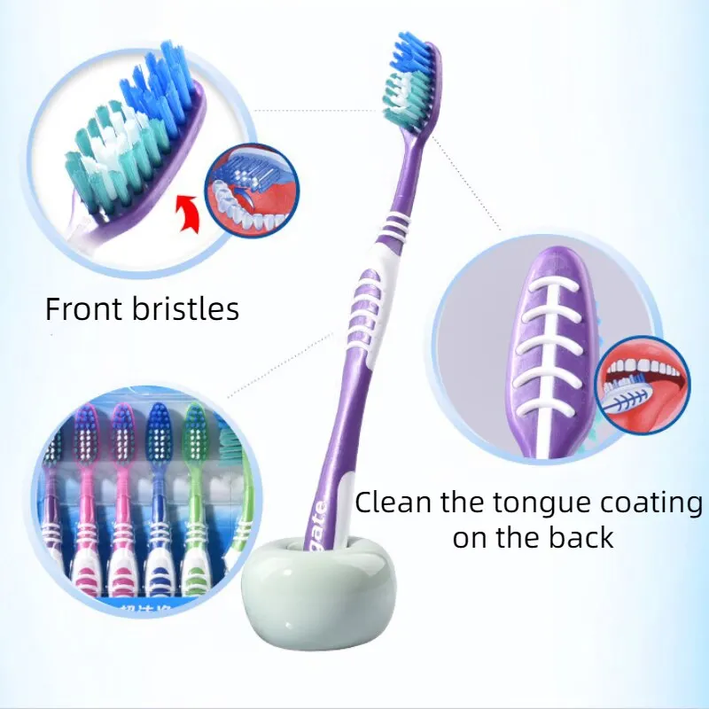Colgate Toothbrushes Set Random Colors Family Couple Travel Toothbrush for Men Women Daily Oral Care