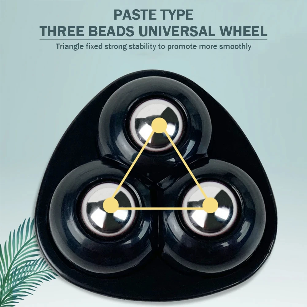Self Adhesive Paste Universal Wheel 360 Degree Free Rotation Small Wheels No Noise for Trash Can Bottom Kitchen Small Appliances