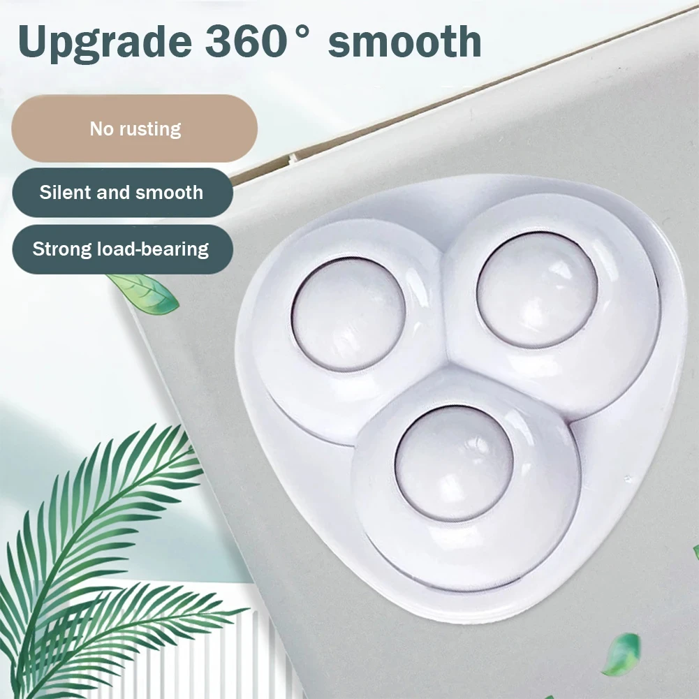 Self Adhesive Paste Universal Wheel 360 Degree Free Rotation Small Wheels No Noise for Trash Can Bottom Kitchen Small Appliances