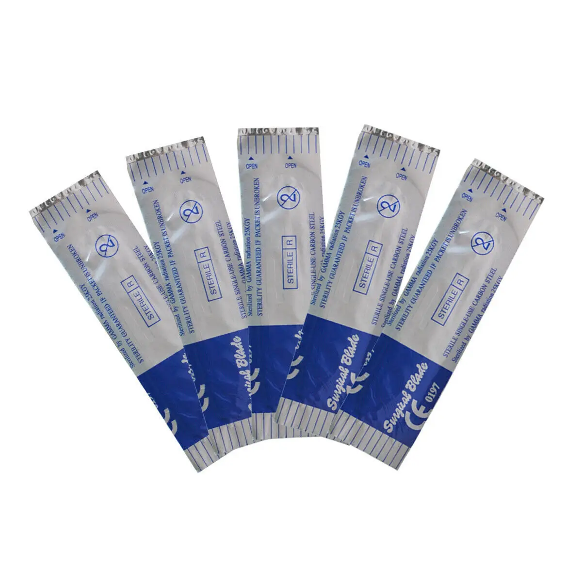 Surgical Scalpel Blades 100PCS/BOX Carbon Steel Medical Knife Handle Holder Dissection Cutting Phone Repair Carving Sterilized