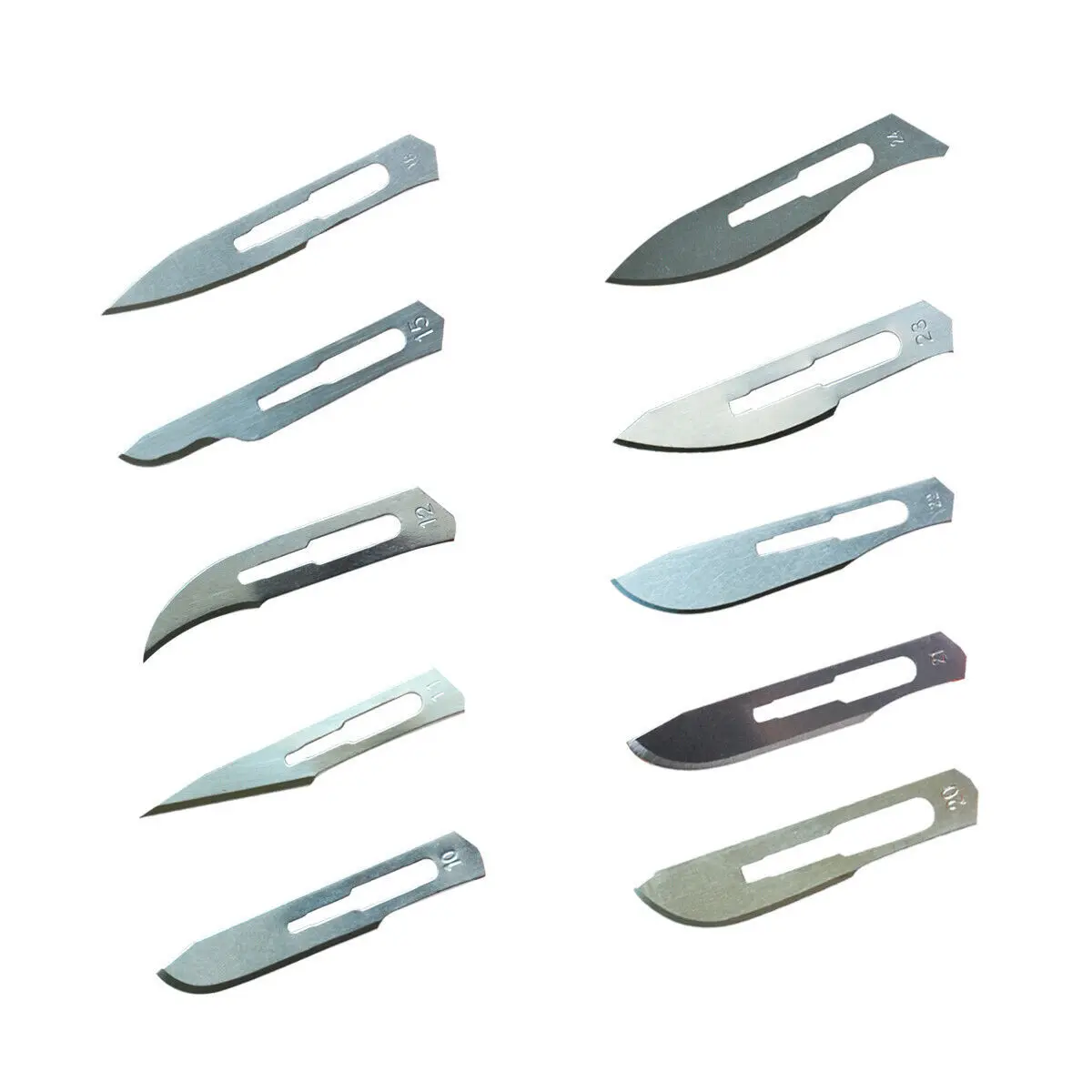 Surgical Scalpel Blades 100PCS/BOX Carbon Steel Medical Knife Handle Holder Dissection Cutting Phone Repair Carving Sterilized