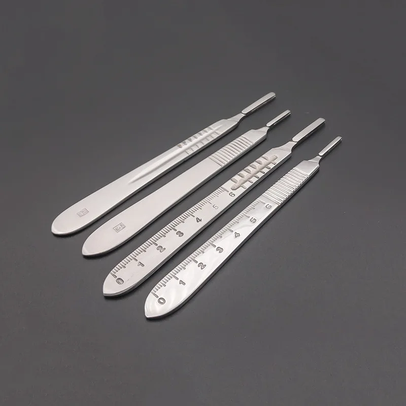 Surgical Scalpel Blades 100PCS/BOX Carbon Steel Medical Knife Handle Holder Dissection Cutting Phone Repair Carving Sterilized