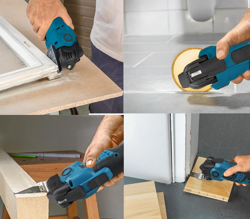 Newone 18V Cordless Brushless Quick Release Oscillating Tool Multi-Tool, Anti-Vibration, for Makita 18V Refurbished Trimmers