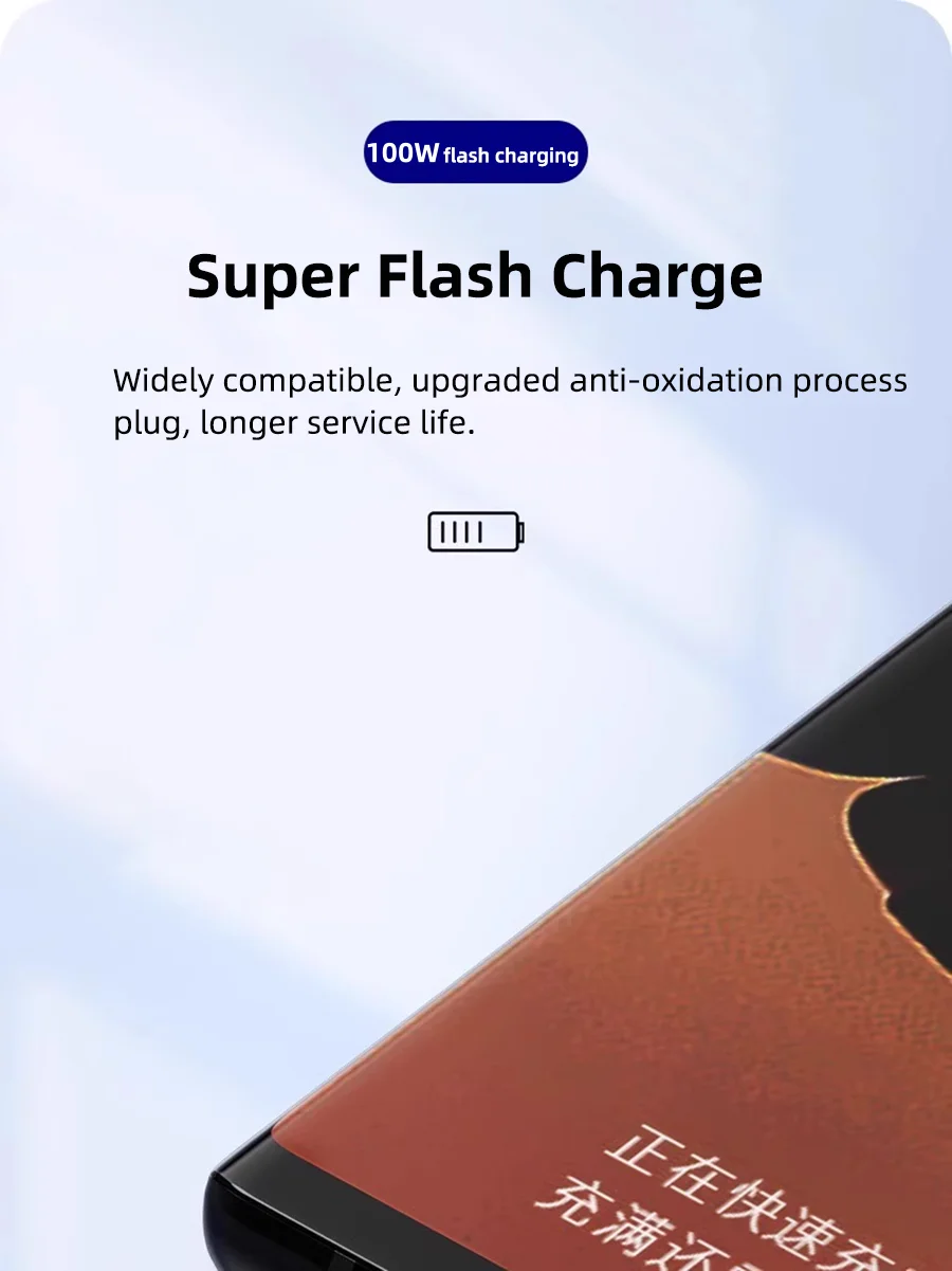 10Pcs 5A PD 100W Dual USB C Super Fast Charge Cable for Samsung S22 S23 S24 Plus Note 20 Ultra A54 A55 Quick Charging Data Cable