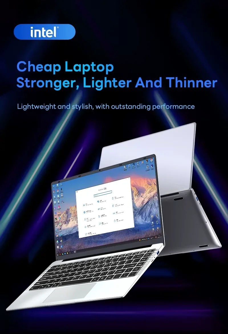 14.1 Inch Portable Laptop Computer Intel Core I7 8650U Dual Core 12GB RAM 512GB 1TB 2TB SSD Windows 11 Laptop Pc Gamer Notebook