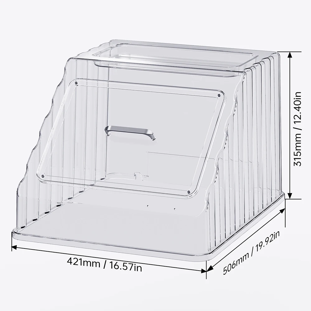 BIQU PopCap Clear Top Cover Compatible with Snapmaker U1, Insulated and Dustproof Transparent Enclosure with 4 Rolls of Filament