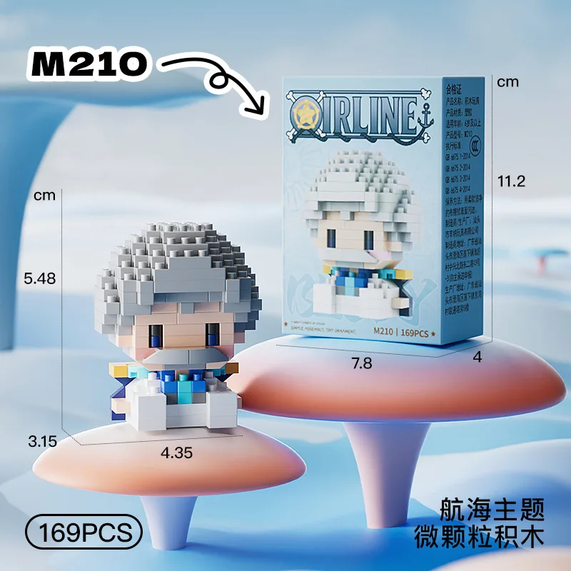 Anime Building Block One Luffy Nami Usopp Assembly Piece 3D Model Robin Franky Jinbe Sanji Mini Bricks Figure Toys For Gift