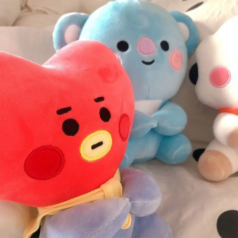 2026 Hot BTed 21Plush Toys Kawaii Mini Keychain Anime Pendant Ornament for Kids 12cm Bt Soft Stuffed Animals Doll Gift