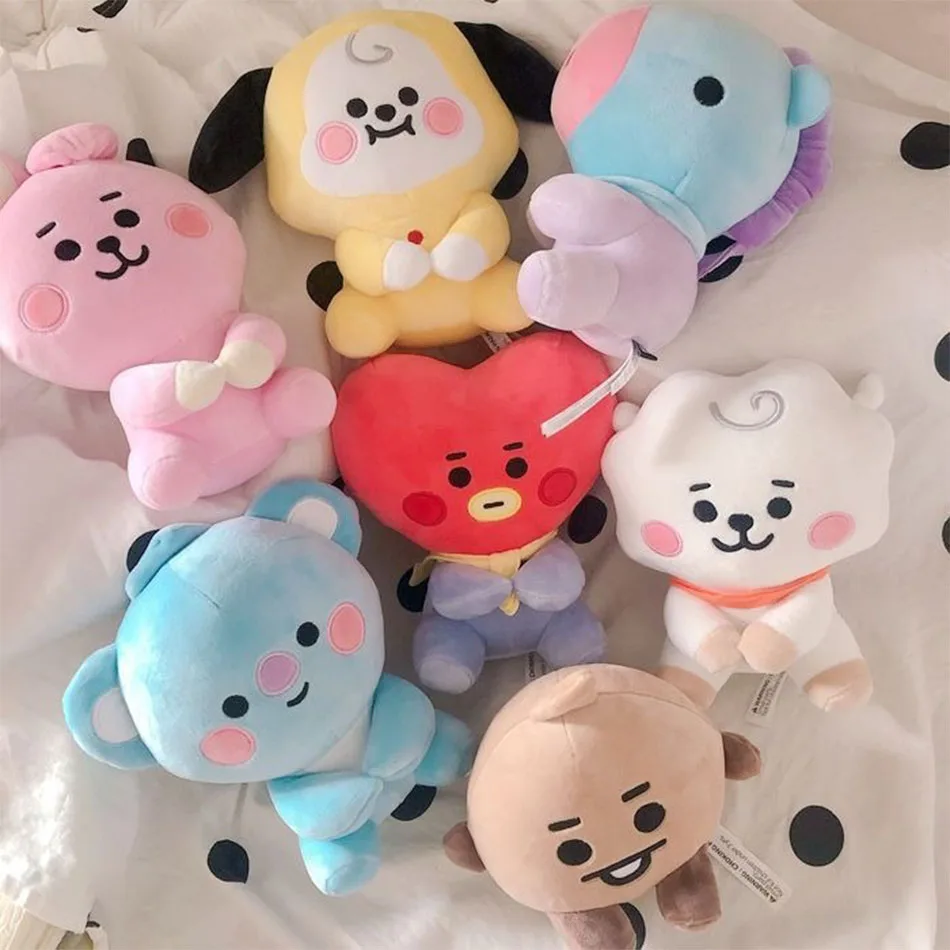 2026 Hot BTed 21Plush Toys Kawaii Mini Keychain Anime Pendant Ornament for Kids 12cm Bt Soft Stuffed Animals Doll Gift