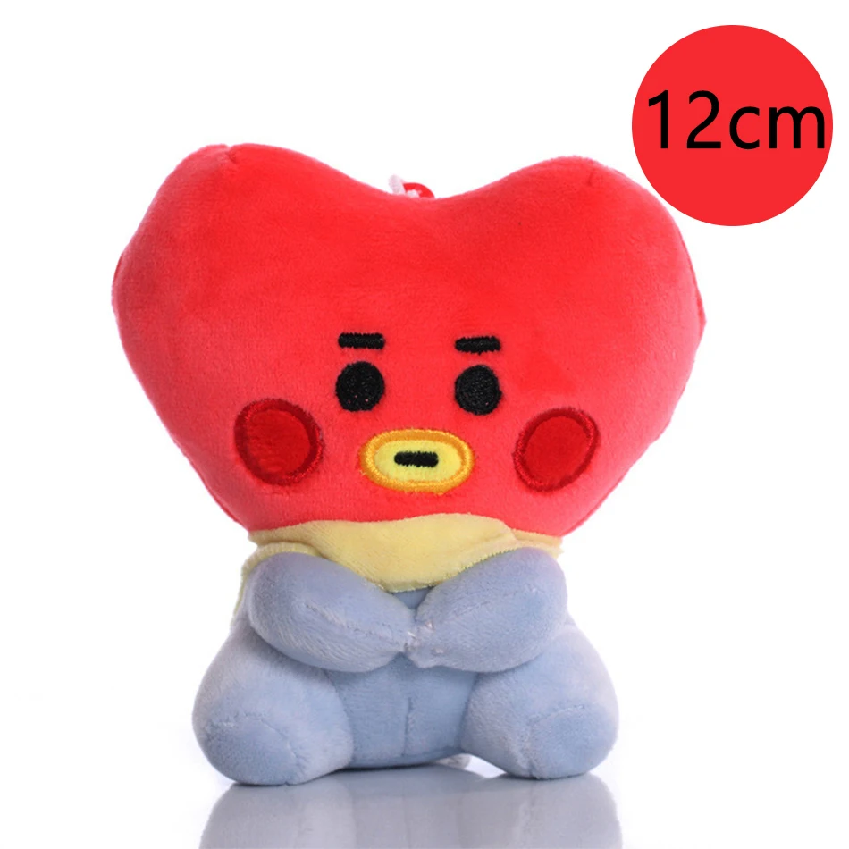 2026 Hot BTed 21Plush Toys Kawaii Mini Keychain Anime Pendant Ornament for Kids 12cm Bt Soft Stuffed Animals Doll Gift