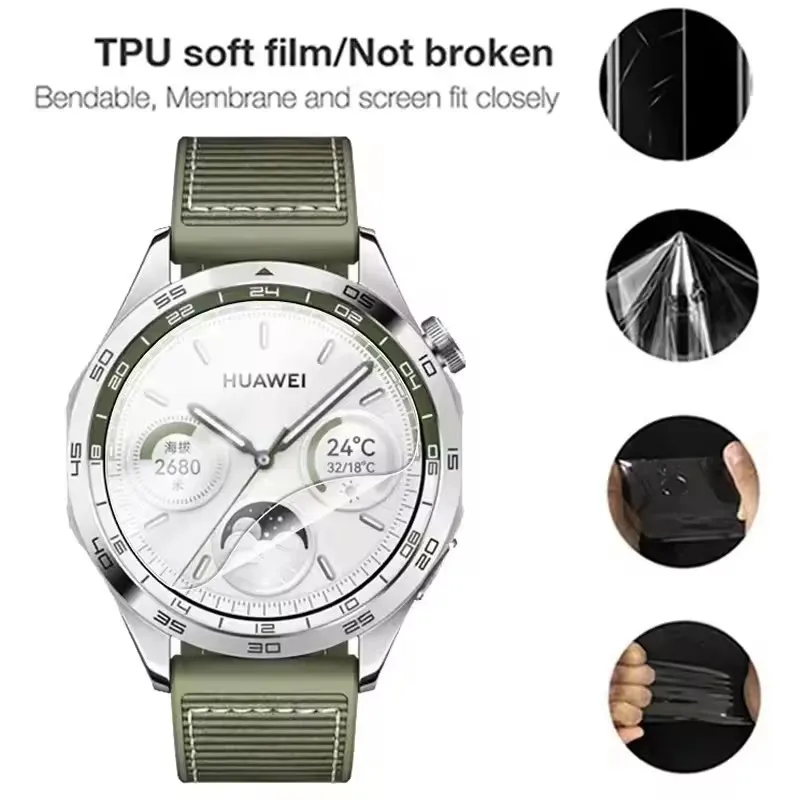 Hydrogel Film Universal Round Watch Screen Protector Film 1-5Pcs 26-46mm 29mm 30mm 31mm 32mm 33mm 34mm 35mm 36mm 37mm 38mm 39mm