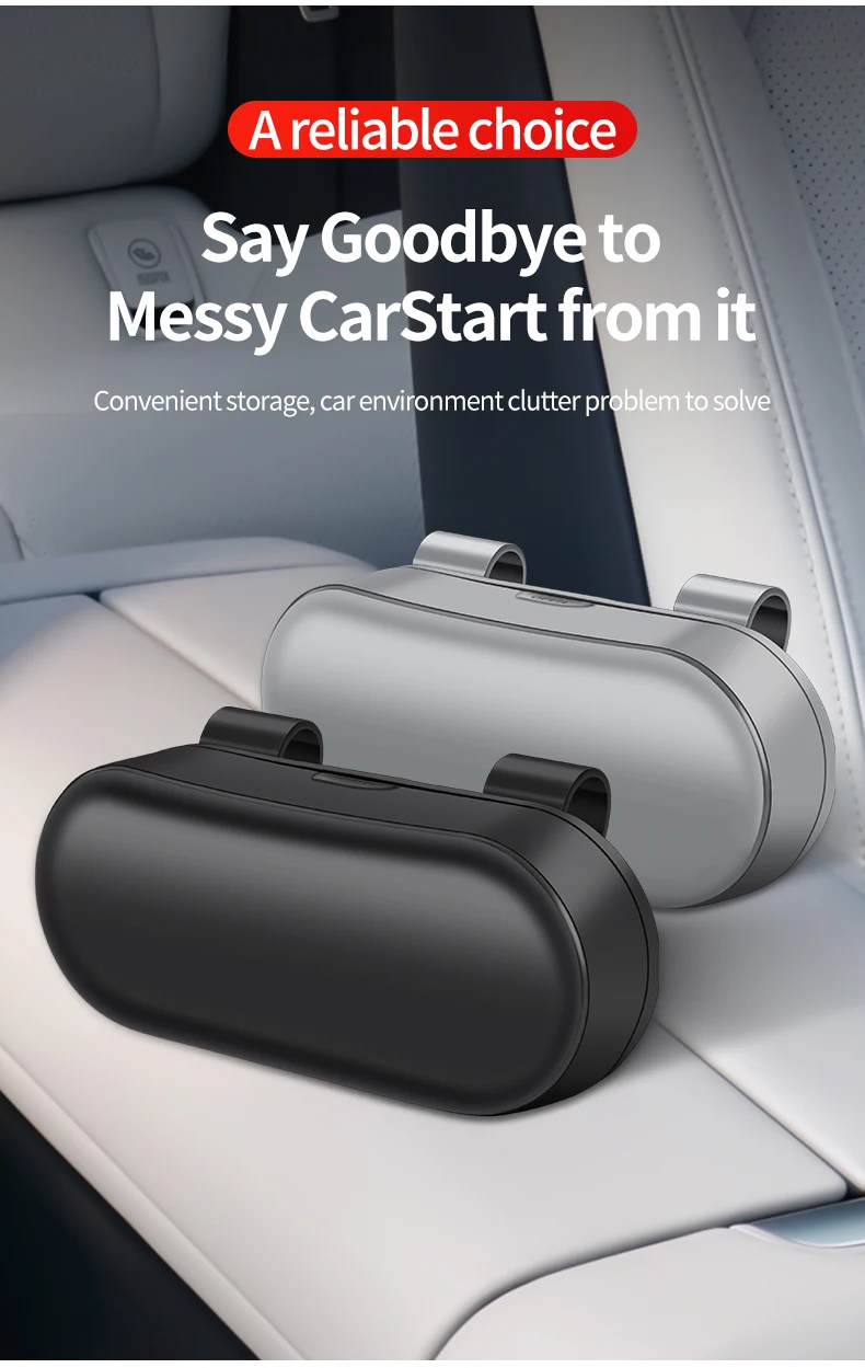 New Car Glasses Box, Glasses Sunshade, Sunglasses Car Storage Multi functional Sunglasses Clip Storage Box