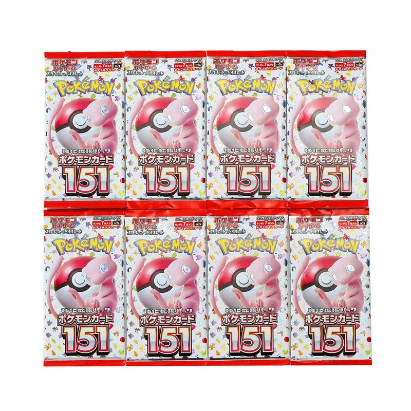 Pokemon Japanese 140pcs PTCG Game Collection Foil Card Japan Scarlet Violet 151 SV11B Black Bolt & SV11W White Flare Booster Box