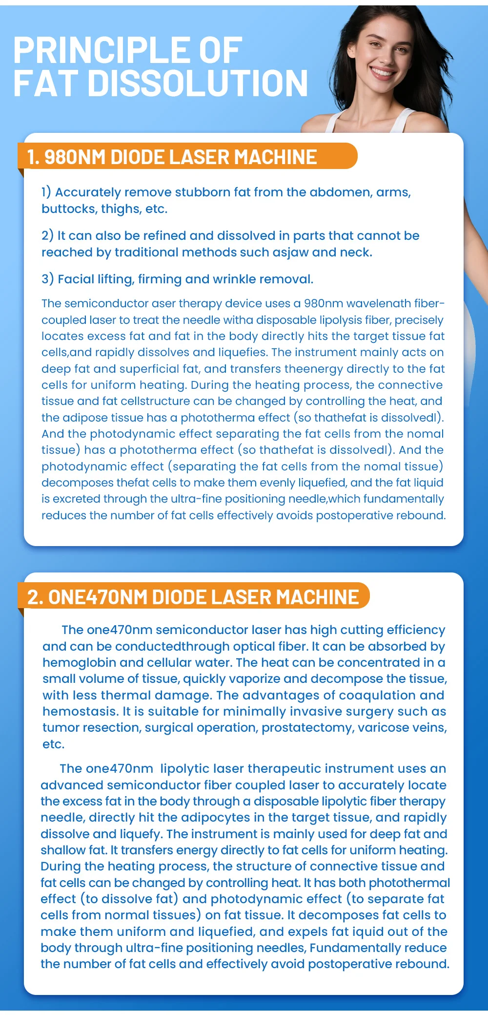 Diode Lase Multifunctional Beauty Instrument for Removing Redness Nail Fungus Pain Relief Skin Regeneration Eczema Herpes
