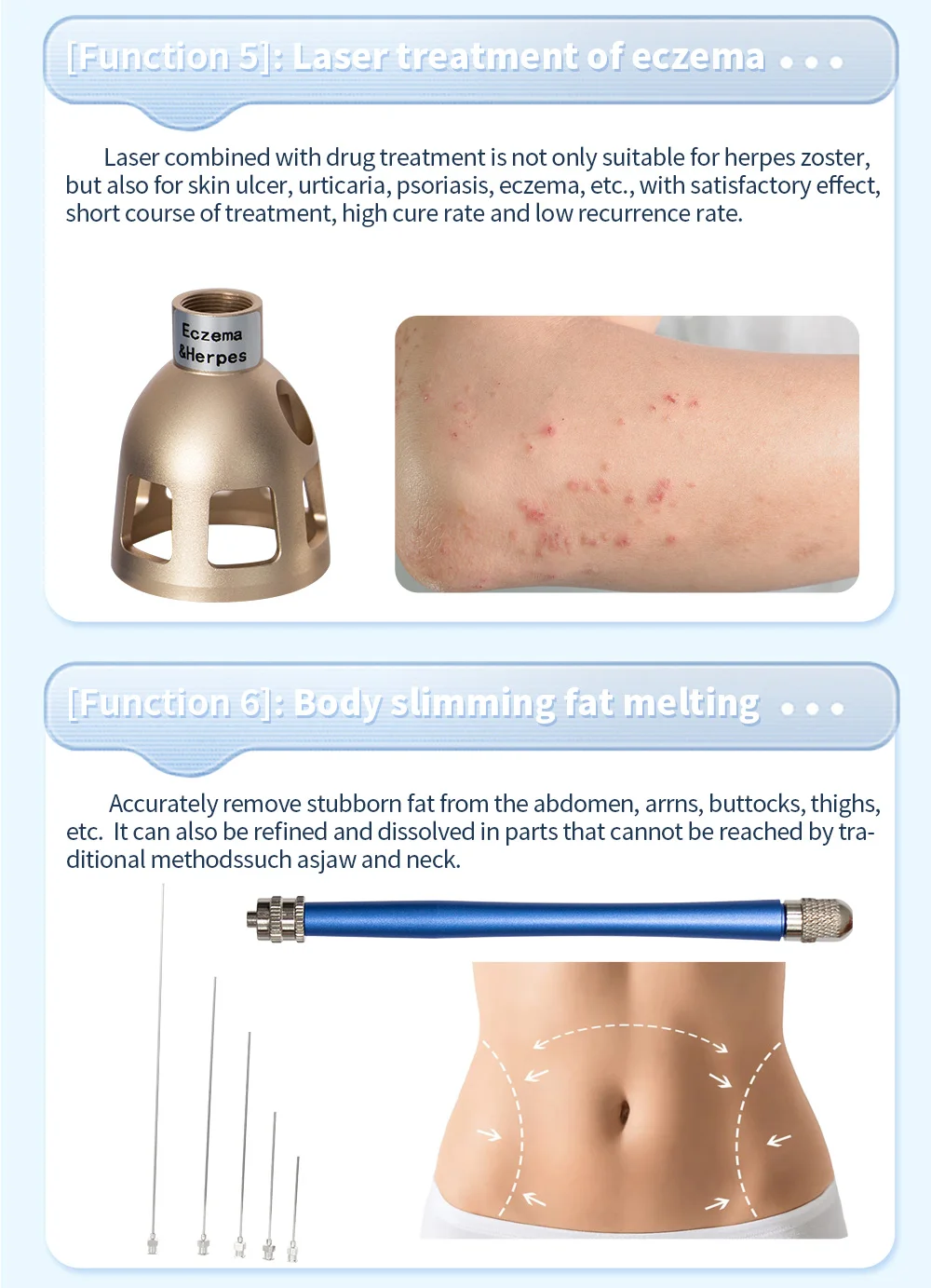 Diode Lase Multifunctional Beauty Instrument for Removing Redness Nail Fungus Pain Relief Skin Regeneration Eczema Herpes