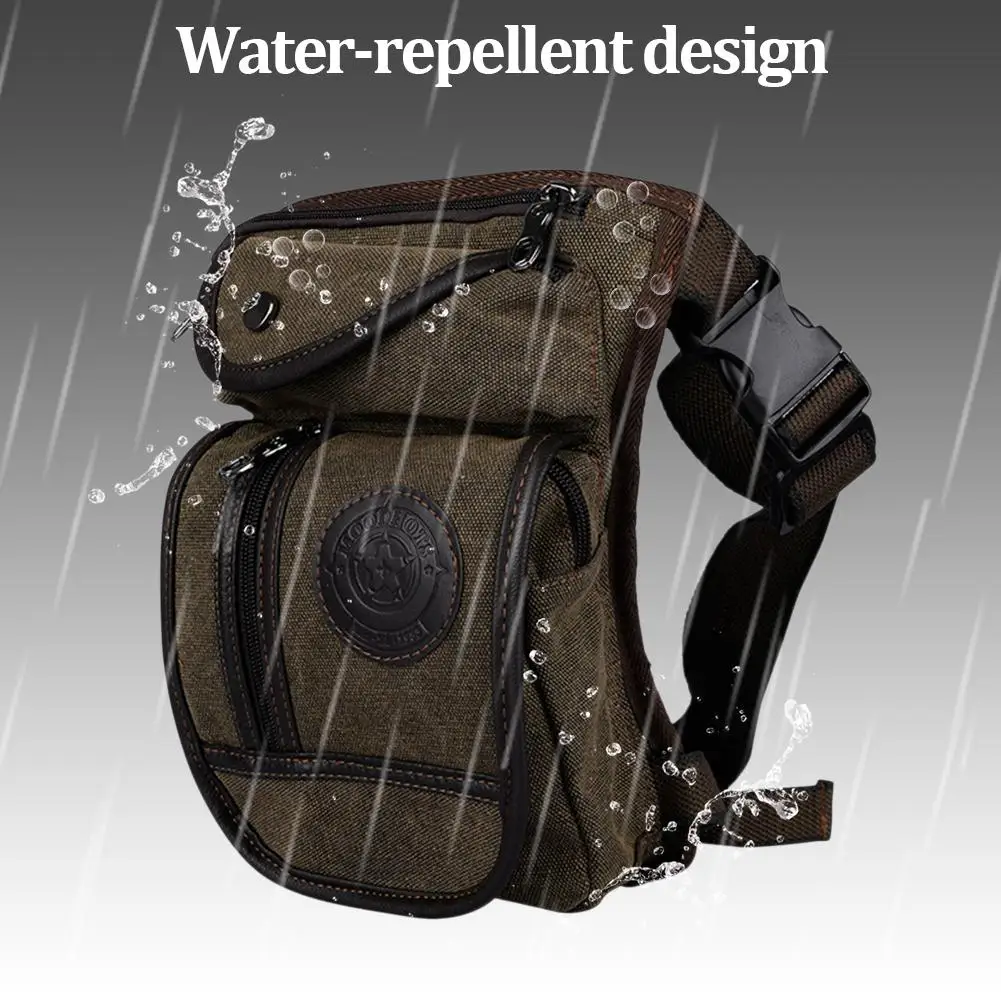 Waterproof Motorcycle Leg Bag Buckle Design Canvas Funny Drop Belt Pouch Waist Bag Motorcycle Saddle Bag Tactical Thigh Packs