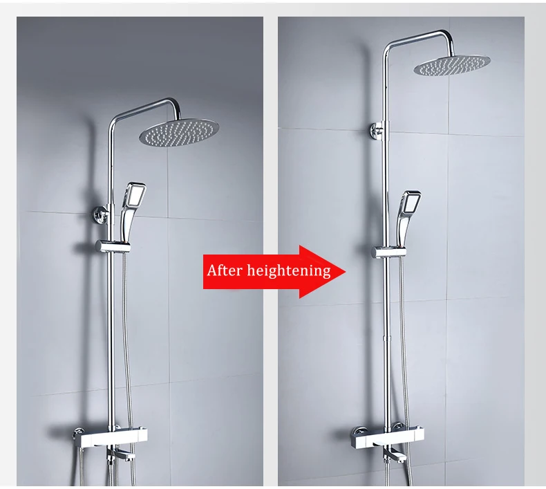 Shower Extension Pipe Square Bathroom Shower arm high quality Stainless Steel Round Shower Extension Pipe 30 cm Extension Pipe