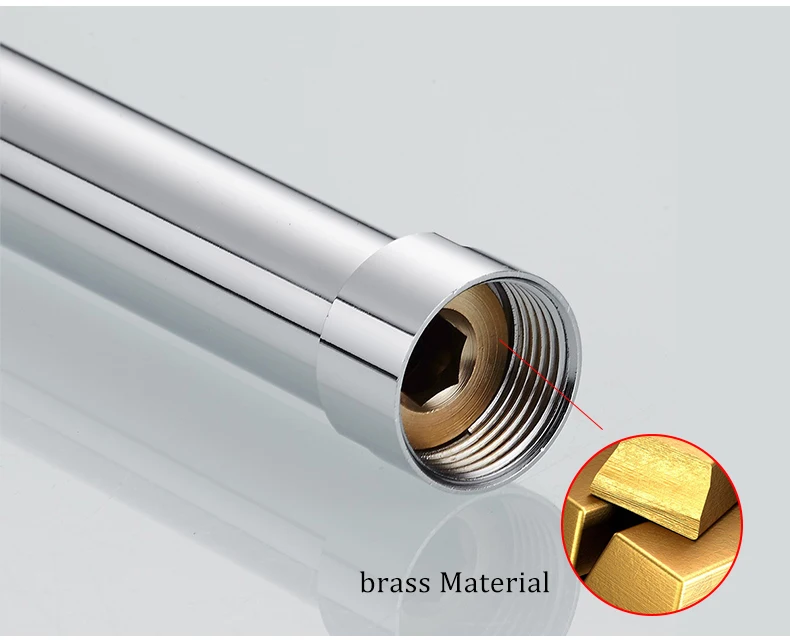 Shower Extension Pipe Square Bathroom Shower arm high quality Stainless Steel Round Shower Extension Pipe 30 cm Extension Pipe