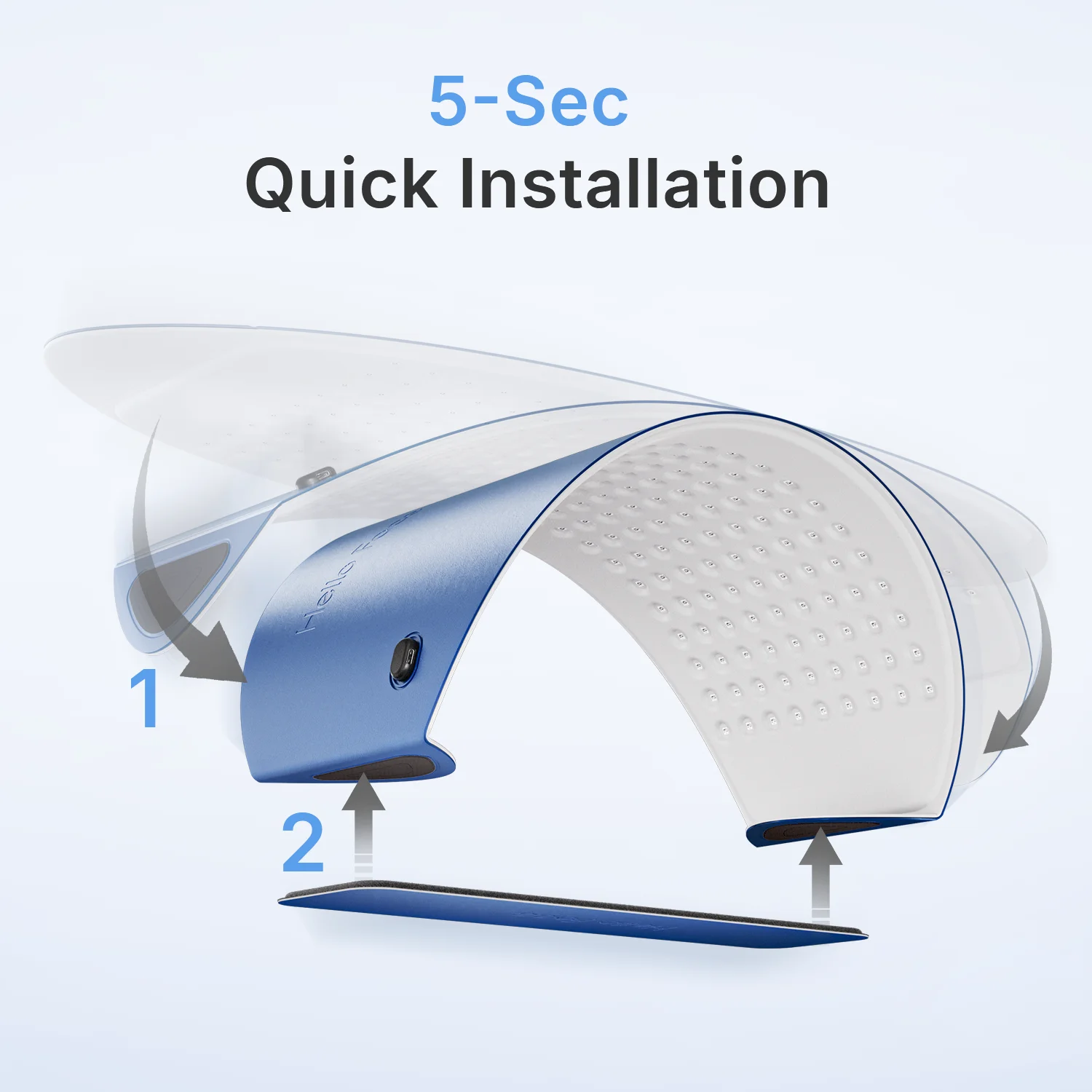 Hello Face L6 LED Light Mask 720pcs 630nm Red Light & 850nm NIR Light Skin-friendly Fabric Body Care Machine 510K /CE