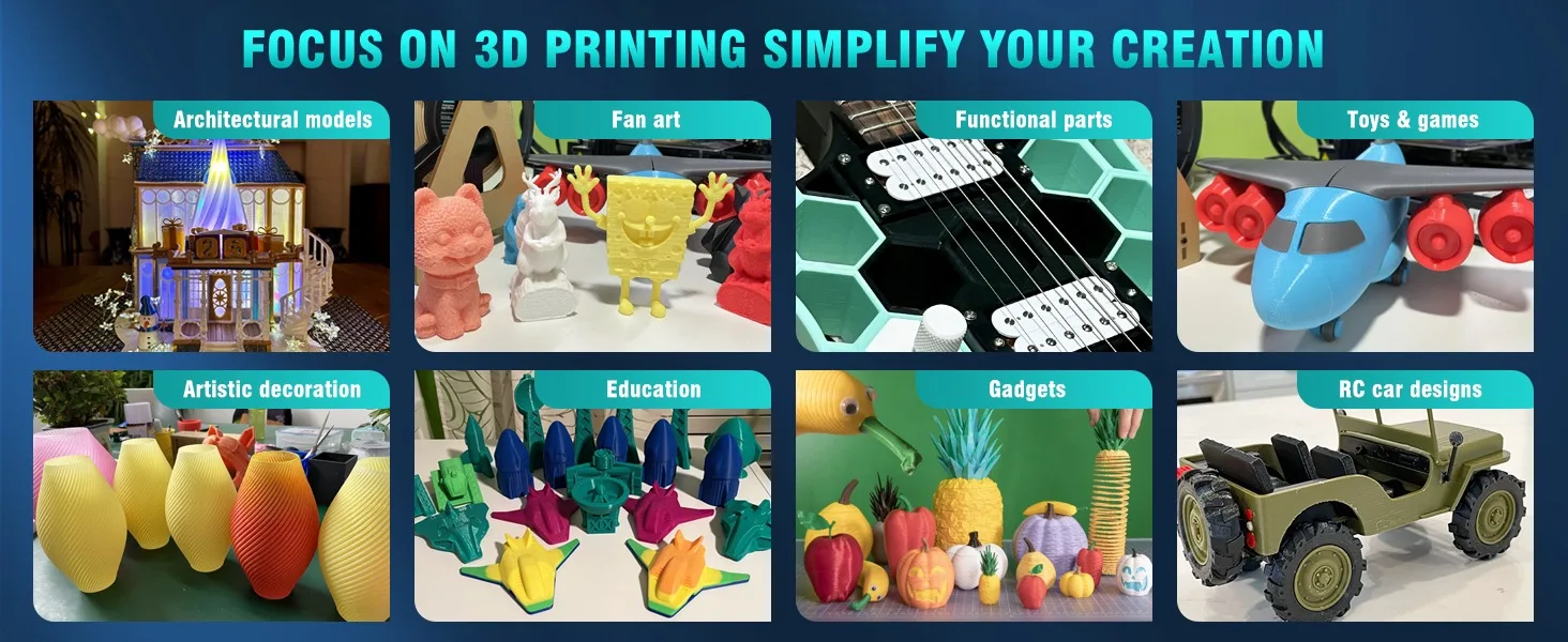 SUNLU 5KG 3D AntiString PLA/PLA Meta/High Speed PLA Filament 1.75mm 1KG/Roll 3D Printer Neatly Wound 3D Filament for 3D Printer