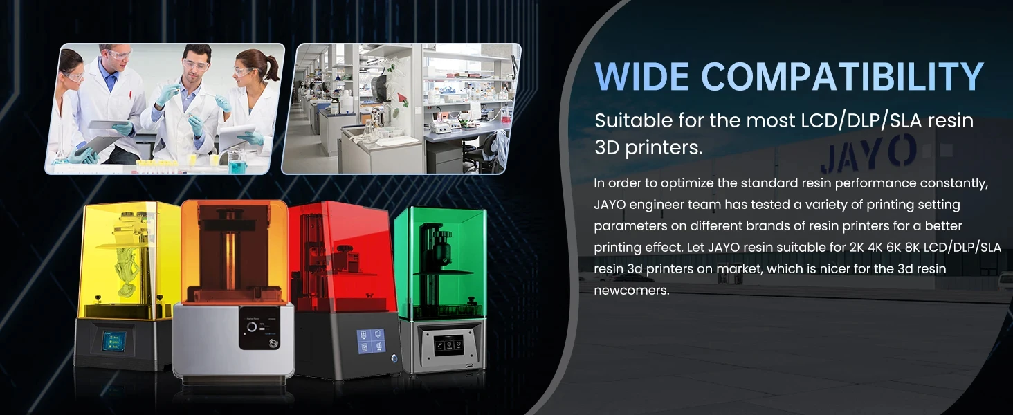 JAYO impresora 3d resina Standard/Water Washab/ABS-Like/PA-Like10KG UV Photopolymer Resin Liquid 405nm For LCD 3D Printer