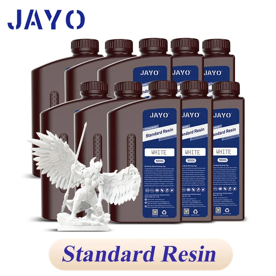 JAYO impresora 3d resina Standard/Water Washab/ABS-Like/PA-Like10KG UV Photopolymer Resin Liquid 405nm For LCD 3D Printer