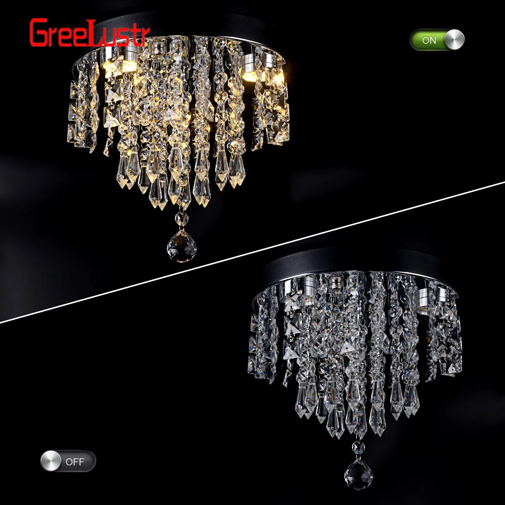 Modern Crystal Ceiling Lamp Luxury Led Pendant Lighting Living Dining Room Silver Fixtures Home Decor Hanging Chandelier Bedroom