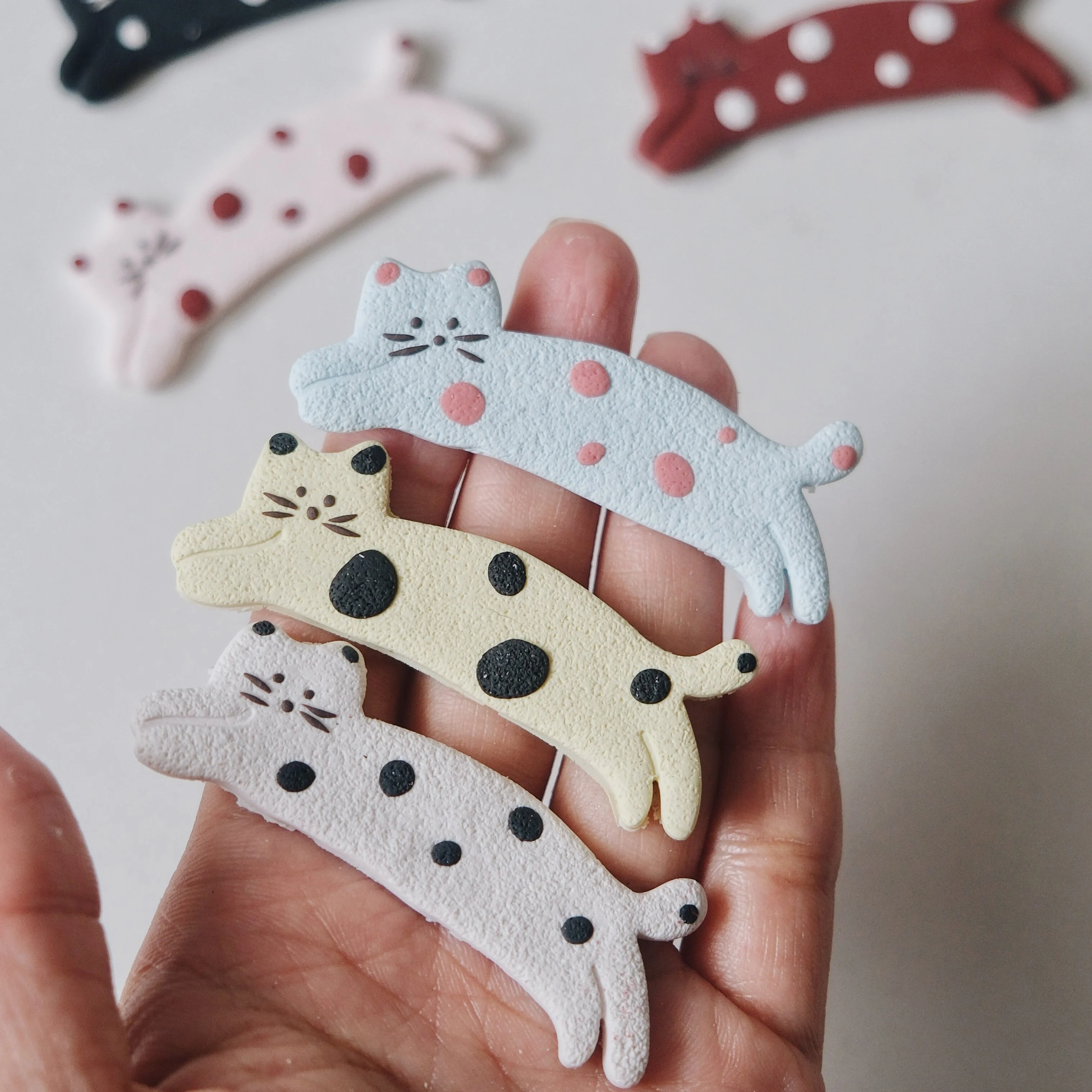 1pc Cat Shape Polymer Clay Cutter Mold Large Size Soft Pottery Clay Earring Pendant Make Tools Pet Biscuits Mold Hairpin Mold