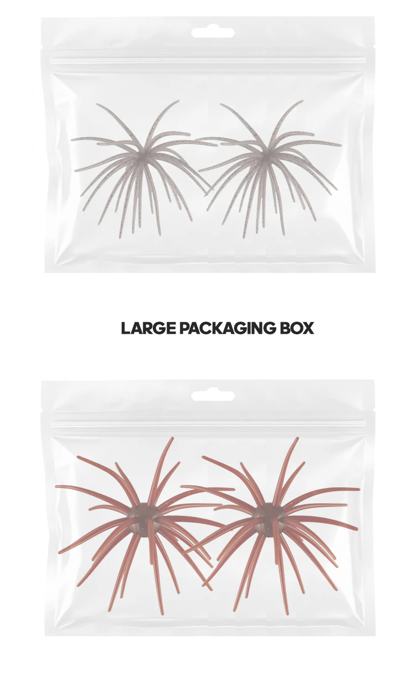 TAIYU 2-Pack Floating Sea Urchin Soft Lures, Bionic Soft Baits, TPE Material Fishing Lures for Saltwater Fishing, Commercial Pon