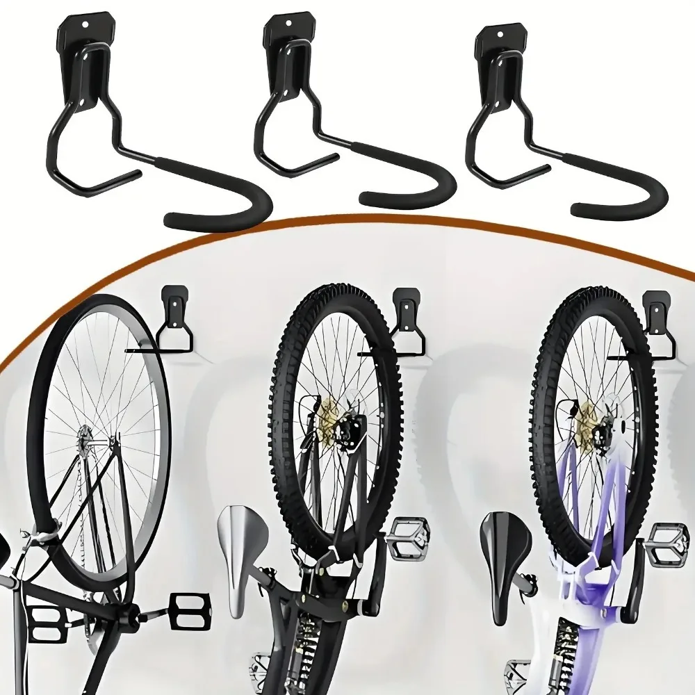 DOMEN Bike Stands Bike Wall Mount Iron Rack Bicycle Wall Stand Hook Bicycle Garage Holder Bicycle Display Storage Hanger Kit
