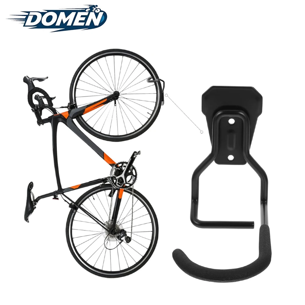 DOMEN Bike Stands Bike Wall Mount Iron Rack Bicycle Wall Stand Hook Bicycle Garage Holder Bicycle Display Storage Hanger Kit