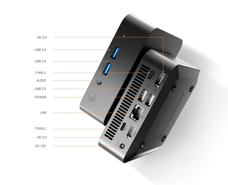 Mini Computer Intel Core i3-6100U/N150 16GB DDR4 1TB SSD PC Gamer PC Dual WIFI 6 BT5.2 4K HD Mini Gaming Pc Desktop