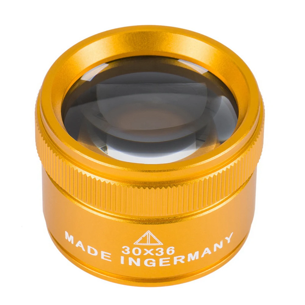 30X 36mm Magnifying Glass for Precision Work K9 Optical Lens Monocle Watch Magnifier Loupe Handheld Coin Stamps Jewelry Loupe