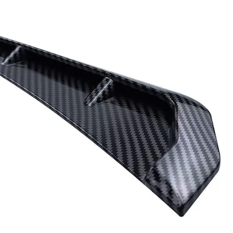 2pc Car Side Fender Vent Sticker Pair Universal ABS Plastic Wing Trim Black Exterior Decoration for Auto Motorcycle Easy Install