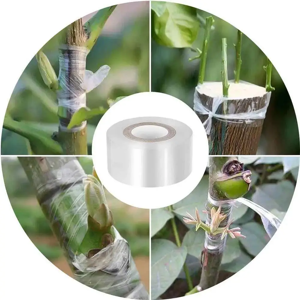 Self-Adhesive Grafting Tape Stretchable Plant Grafting Film for Fruit Tree Nursery Plants Seedlings Vine Floristry