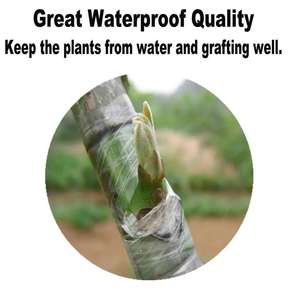 Self-Adhesive Grafting Tape Stretchable Plant Grafting Film for Fruit Tree Nursery Plants Seedlings Vine Floristry