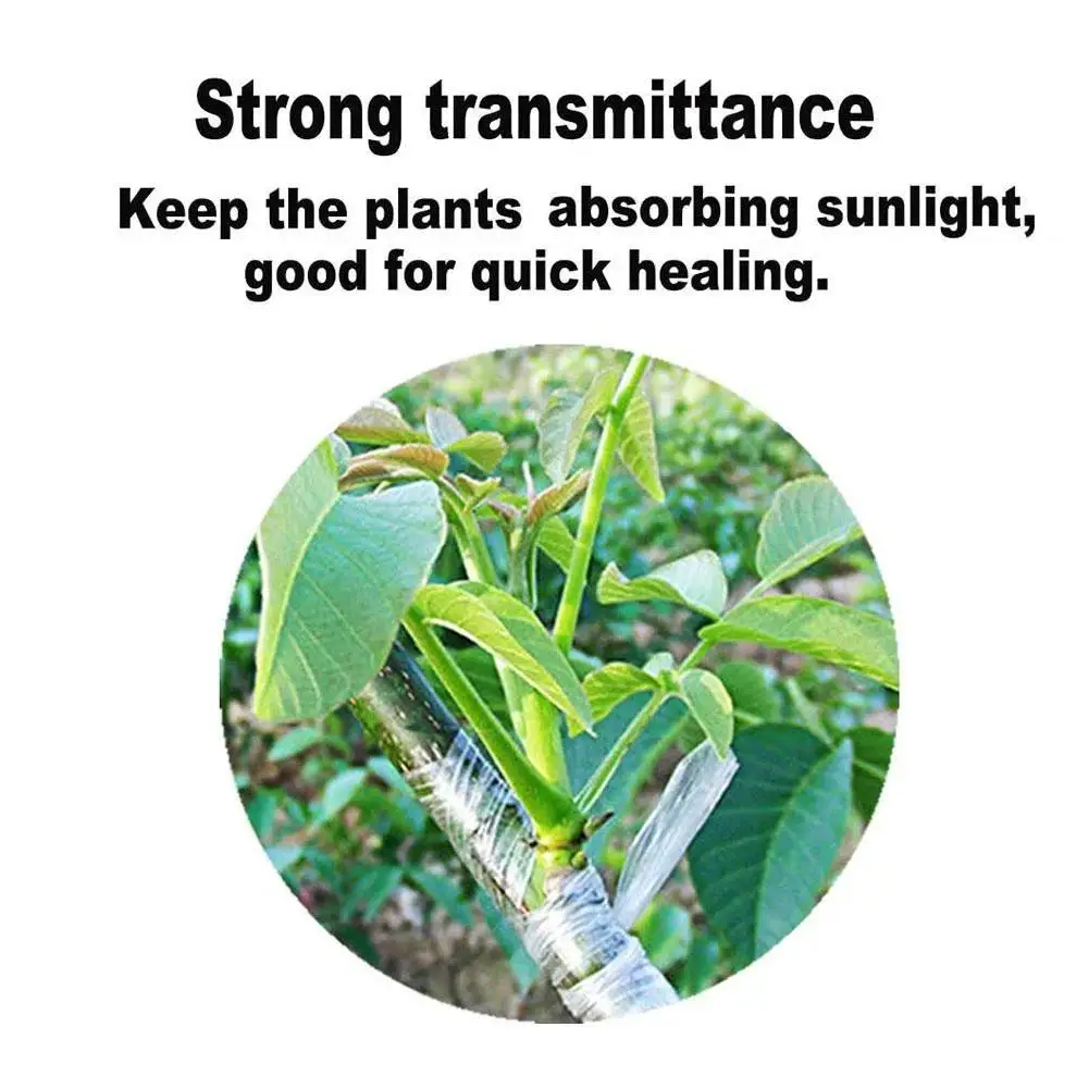 Self-Adhesive Grafting Tape Stretchable Plant Grafting Film for Fruit Tree Nursery Plants Seedlings Vine Floristry