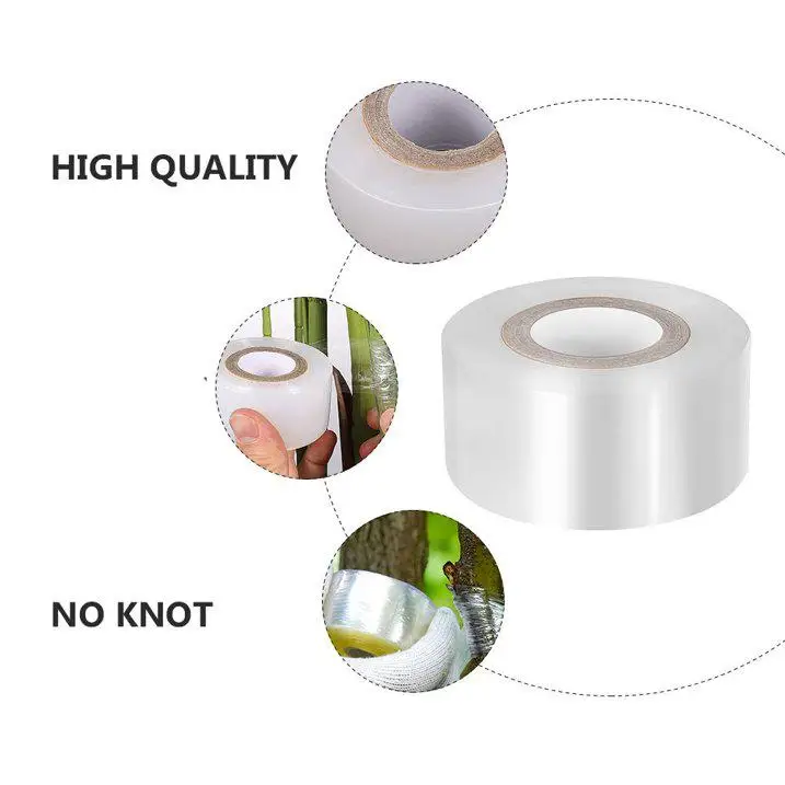 Self-Adhesive Grafting Tape Stretchable Plant Grafting Film for Fruit Tree Nursery Plants Seedlings Vine Floristry