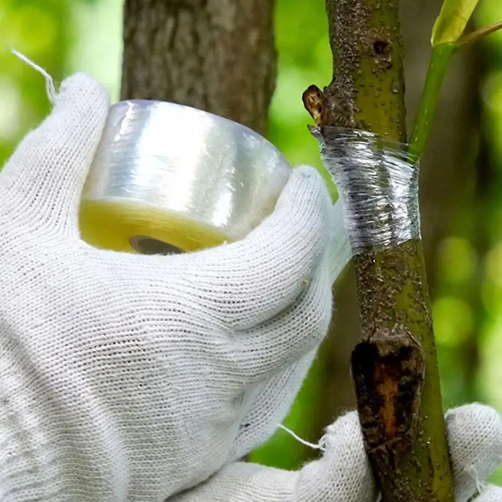 Self-Adhesive Grafting Tape Stretchable Plant Grafting Film for Fruit Tree Nursery Plants Seedlings Vine Floristry
