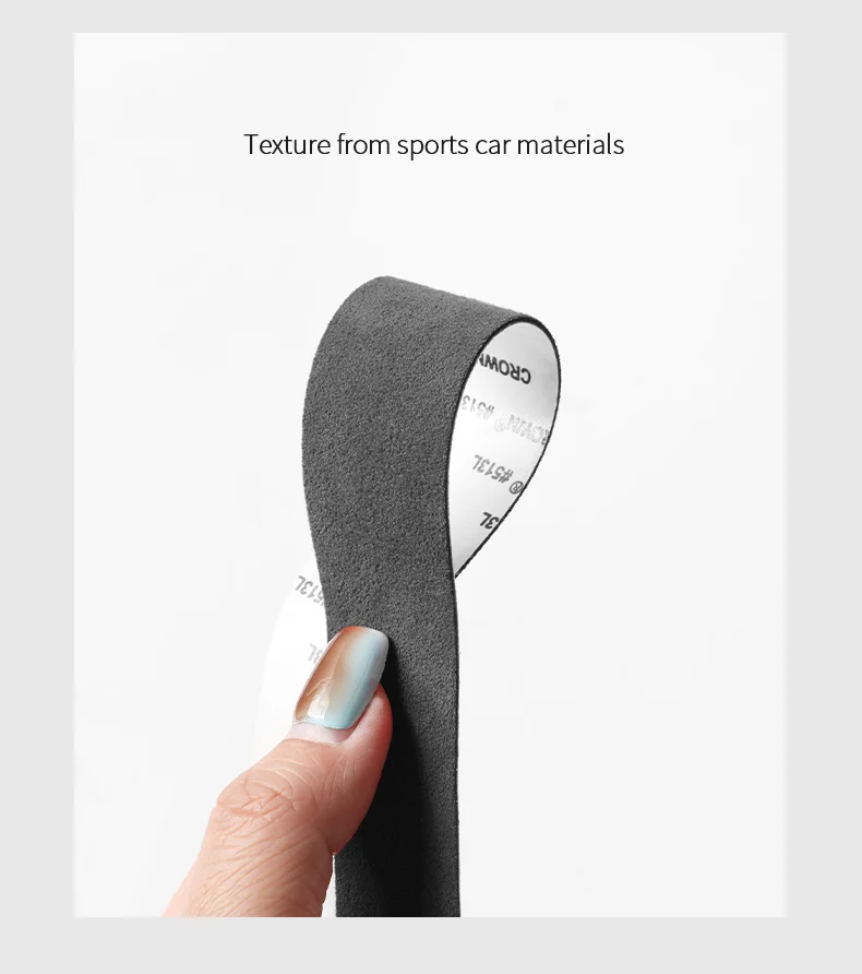 For Tesla Model 3 Highland / Model Y Juniper 2026- Steering Wheel Decorative Frame Trim Sticker Car Accessory Made of Alcantara