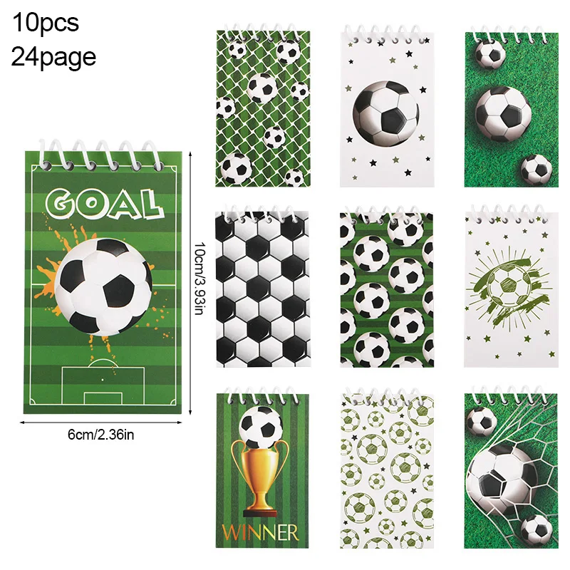 20pcs Soccer Pencil and Notebook Set for Kids Boys Sports Theme Birthday Party Favors Pinata Filler School Reward Christmas Gift