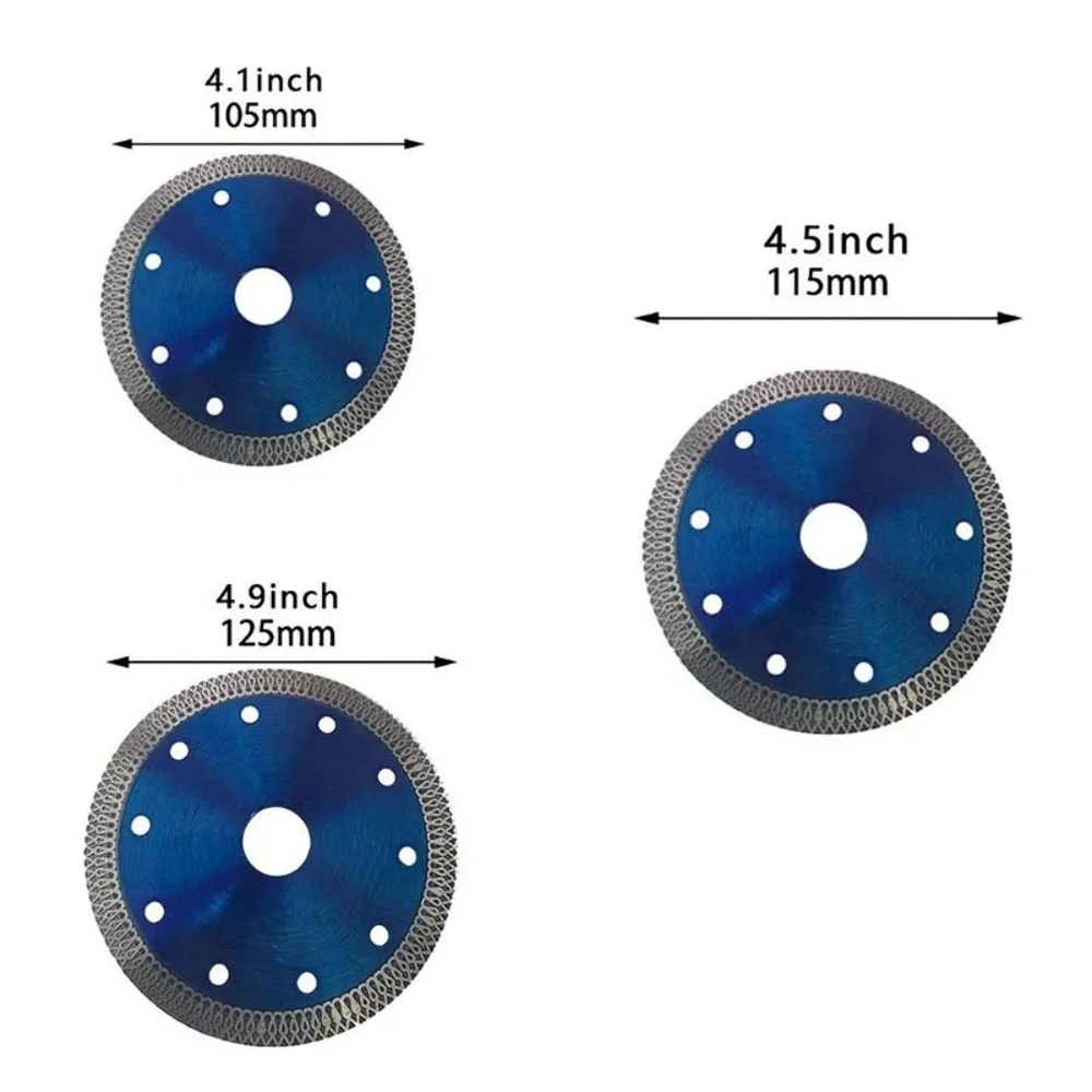 105/115/125mm Turbo Diamond Saw Blade Dry Cutting Disc for Granite Marble Stoneware Ceramic Sharp Durable Efficient Cutting Tool