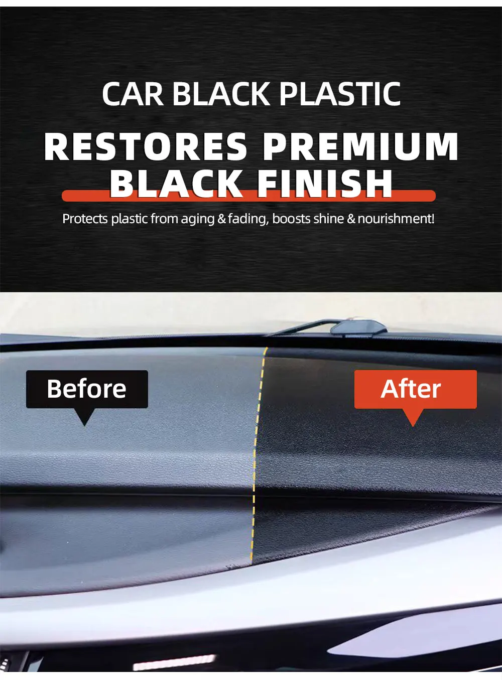400g Heavy-Duty Car Plastic Renovator Wax - Fast-Acting Scratch Repair, Restores & Protects Car Bumpers, Interiors, Dashboard