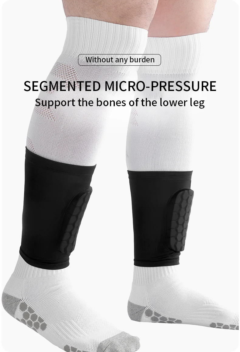 Mini Football Shin Guard Covers - Built-in Mini Shin Guard Covers, Suitable for Men, Women and Teenagers - Small Shin Guards