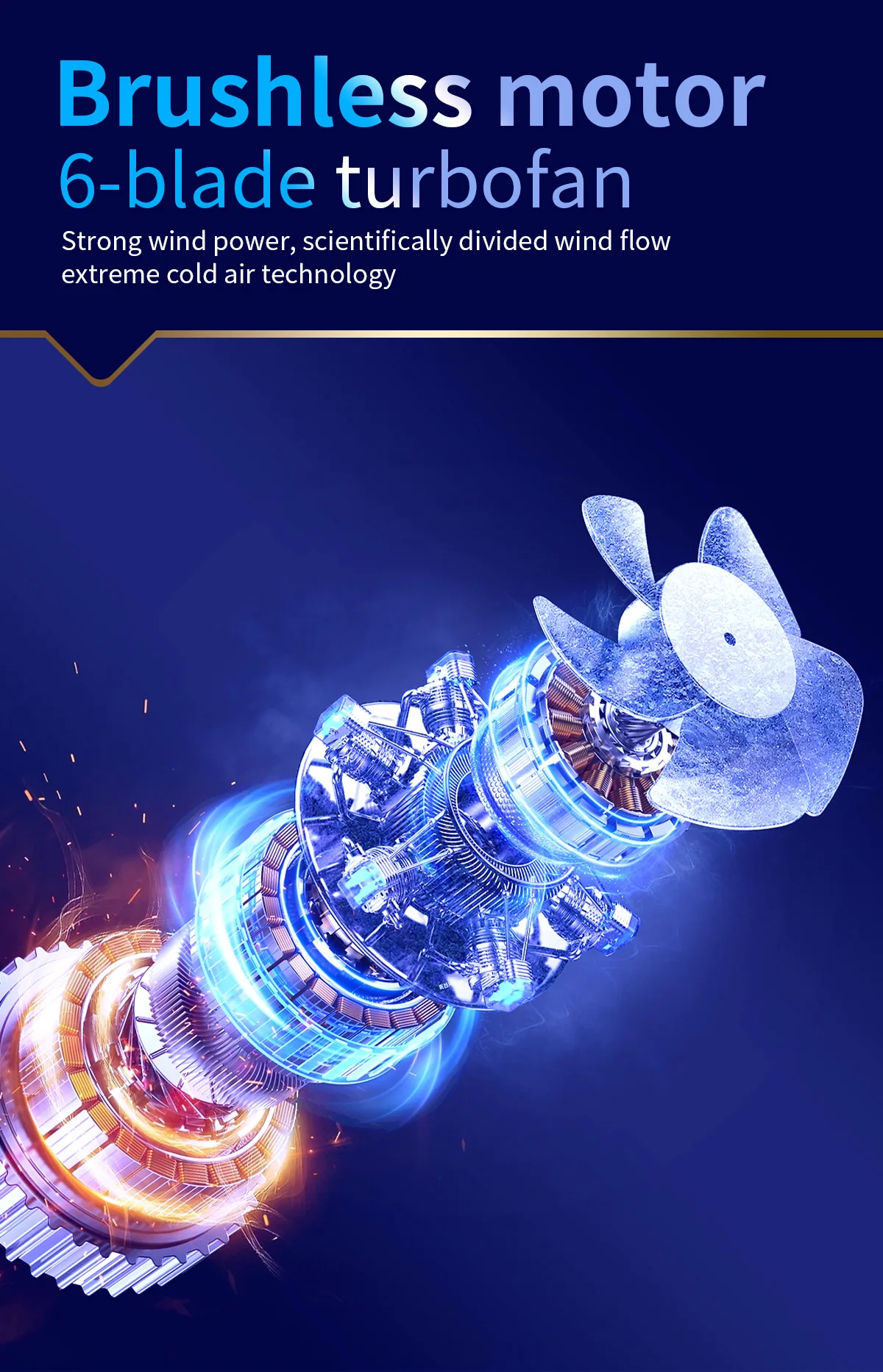 Hot New High Speed Folding Refrigeration Fan, Digital Display Mini Portable USB Charging Fan, High Wind Power Handheld Fan